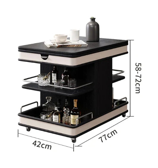 ✨Multifunctional Convertible Lift-Top Coffee Table☕Living Room Adjustable Home Sofa Small Apartment Side Cabinet Foldable Solid Wood Small Trolley