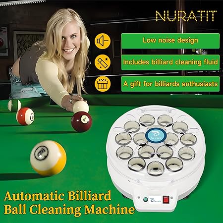 ✨🎱Upgraded Billiard Ball Cleaner and Polisher, Billiard Ball Cleaner, Pool Ball Cleaner for 16 Billiard and Snooker