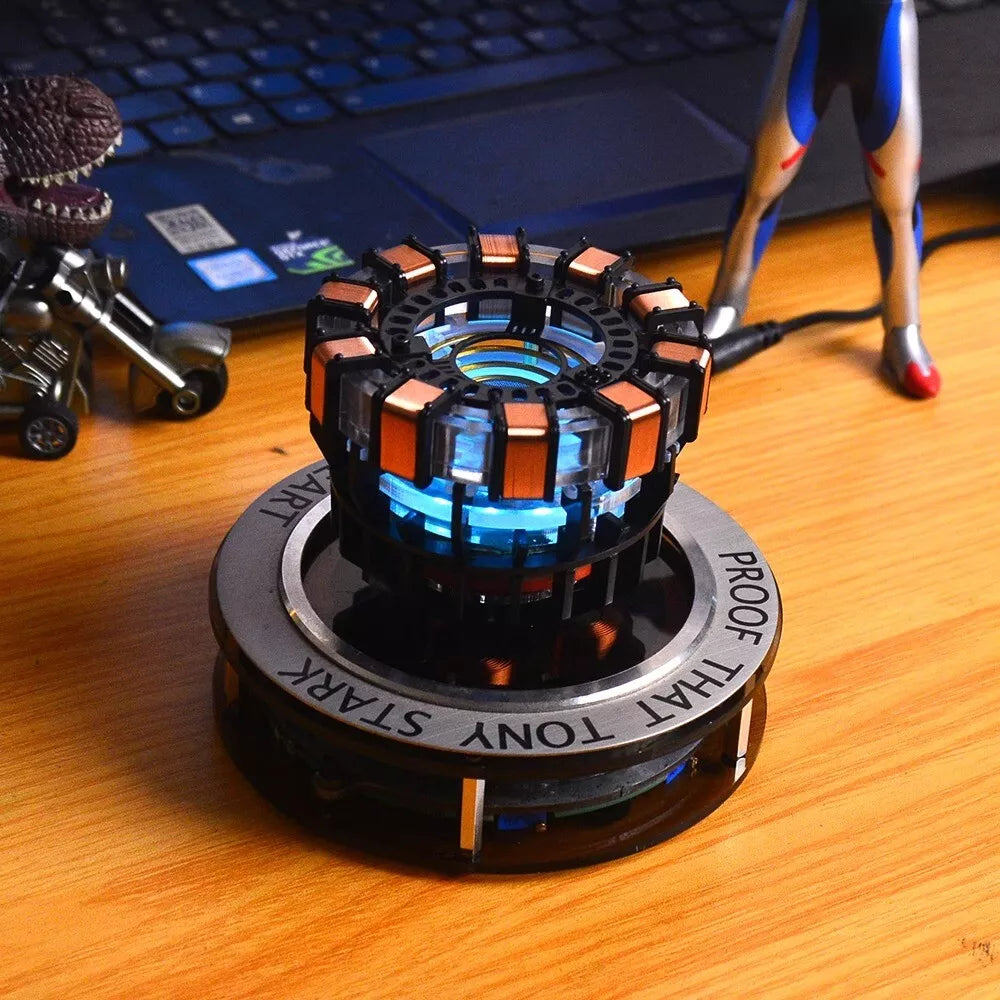 👾Magnetic Levitation LED Light Module, DIY Floating and Spinning in Air LED Tech Desk Ornament