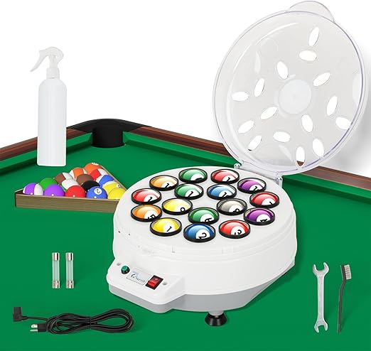 ✨🎱Upgraded Billiard Ball Cleaner and Polisher, Billiard Ball Cleaner, Pool Ball Cleaner for 16 Billiard and Snooker